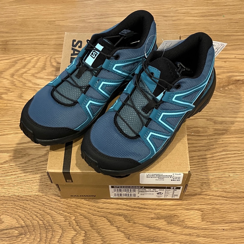 Salomon Speedcross J Stargazer/ black/ harbor blue youth 2